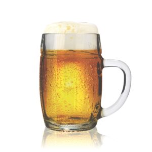 Ribbed Bulb-Shaped Beer Mug